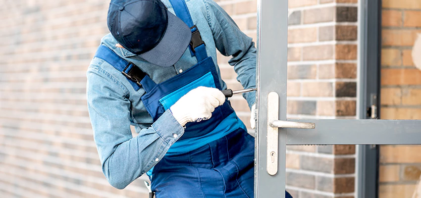 Pivot Storefront Door Locks Installation in Oak Lawn, Illinois